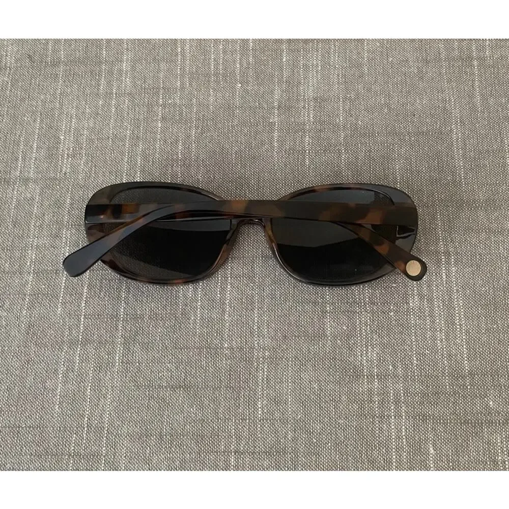 New BCBGeneration Womens Polarized Brown Tortoise Shell Oval Sunglasses